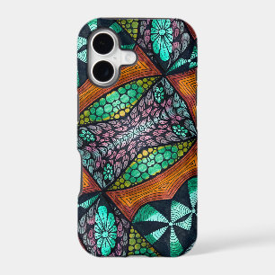 Earthy Autumn Fall Colours Floral Micro Doodle 