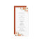 Earthy Autumn Floral Wedding Program