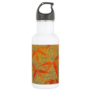 Earthy Bamboo Art Print Orange  532 Ml Water Bottle