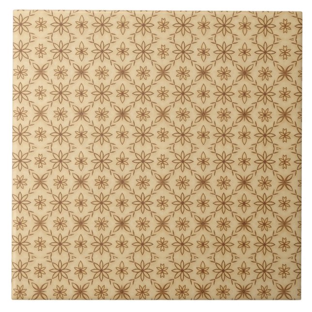 Earthy Bloom – A Touch of Vintage Elegance Tile (Front)