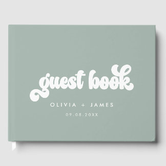 Earthy Boho Customizable Wedding Guest Book