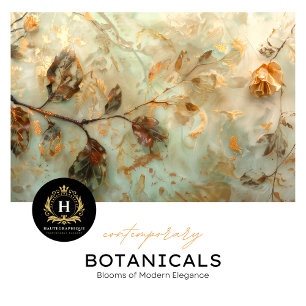 Earthy Botanical Elegance Tissue Pape Paper