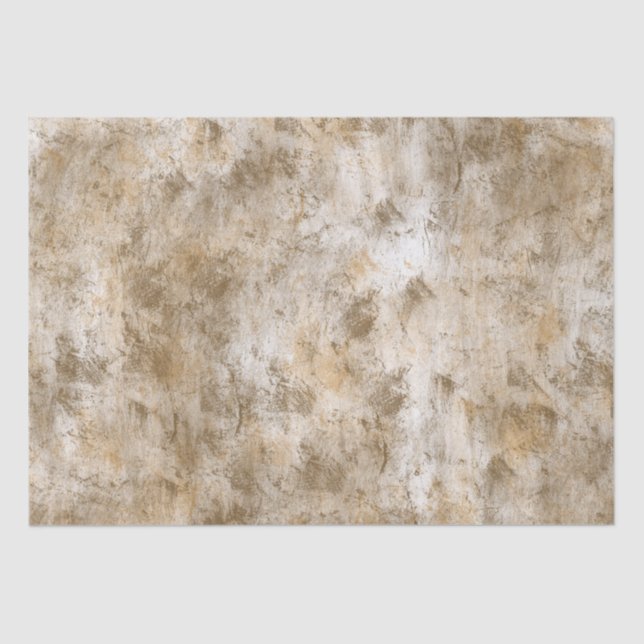Earthy Brown Cream Sand Tissue Paper (Front)