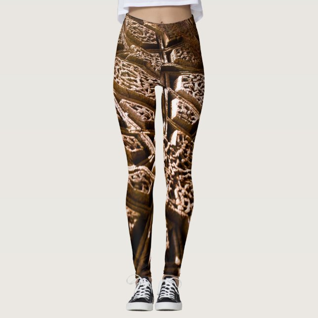Earthy Brown Leggings (Front)