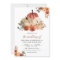 Earthy Burnt Orange Floral Pumpkin Wedding