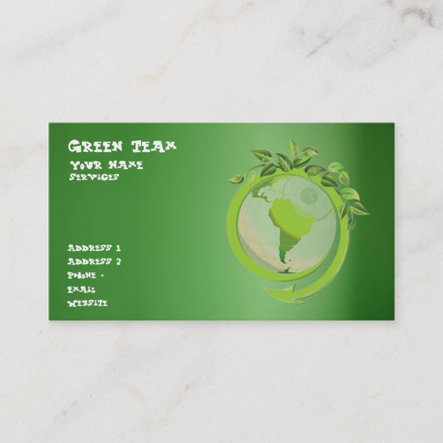 Earthy Business Card (Front)