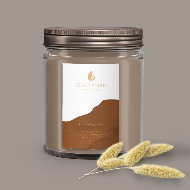 Earthy Candle Product Label (Creator Uploaded)