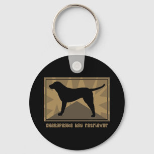Earthy Chesapeake Bay Retriever Keychain