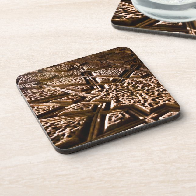 Earthy Clay Stars Coaster (Left Side)