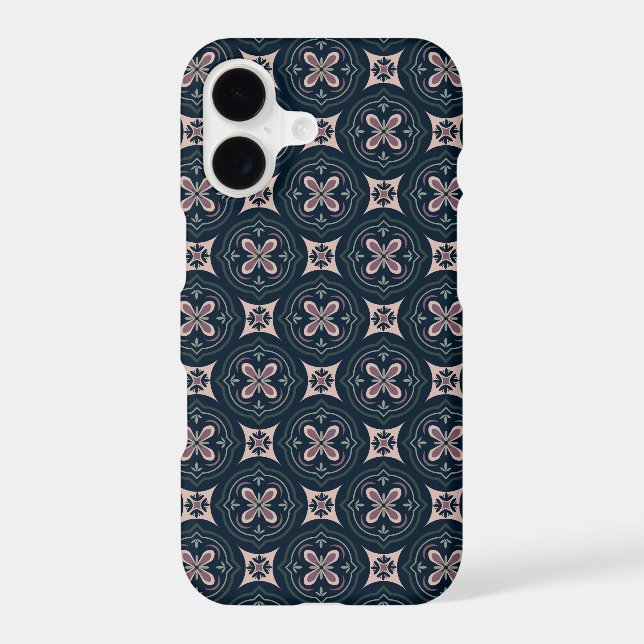 earthy colored floral geometric tiles (Back)