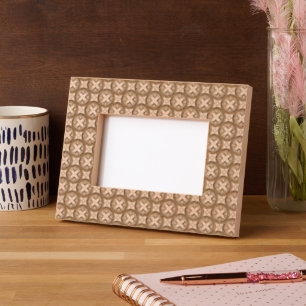 earthy colored floral geometric tiles etched frames