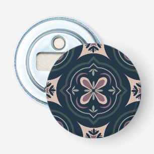 earthy coloured floral geometric tiles bottle opener