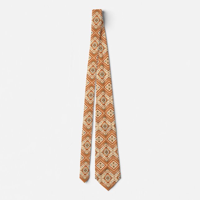 Earthy Ethnic Tie (Back)