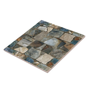 Earthy Flagstone Tiles, Artfully Arranged Tile
