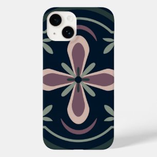 Earthy Floral Geometric Tiles Case-Mate iPhone 14 Case