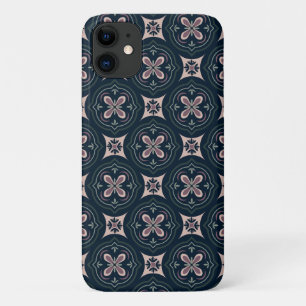 Earthy Floral Geometric Tiles iPhone 11 Case