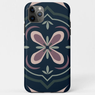 Earthy Floral Geometric Tiles iPhone 11 Pro Max Case