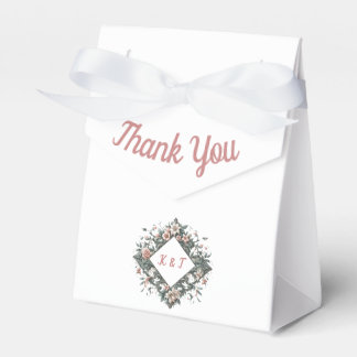Earthy Floral Vine Favor Box