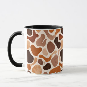 Earthy Fluid Shapes Mug – Minimal Abstract Style