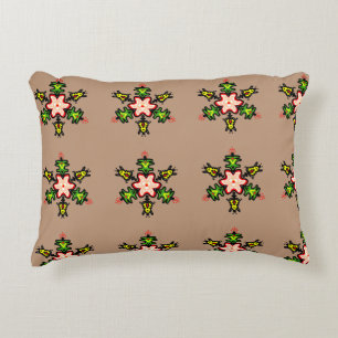 Earthy Folk Zen Accent Pillow