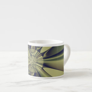 Earthy Geometric Abstract Modern Art Espresso Cup