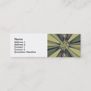 Earthy Geometric Abstract Modern Art Mini Business Card