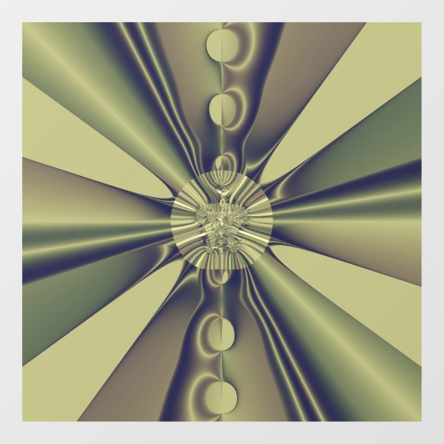 Earthy Geometric Abstract Modern Art Window Cling (Sheet)