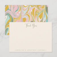 Earthy Green Pastel Abstract Marble Personalized