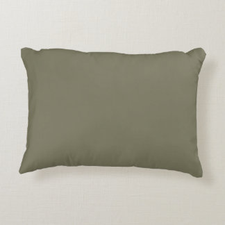 Earthy Green Trending Solid Color Pairs Sage Accent Pillow