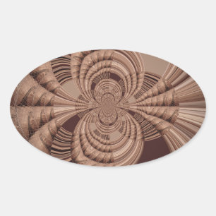 Earthy Hakuna Matata Art Print Oval Sticker