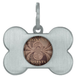 Earthy Hakuna Matata Art Print Pet Tag