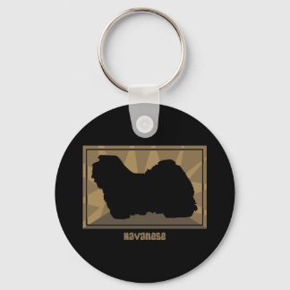 Earthy Havanese Keychain