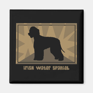 Earthy Irish Water Spaniel Magnet