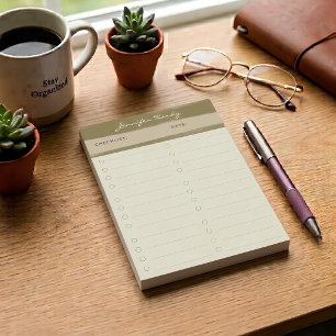 Earthy Modern To-Do List Post-it Notes