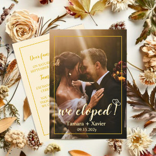 Earthy Mustard Nous avons Elopé la carte Faire-par