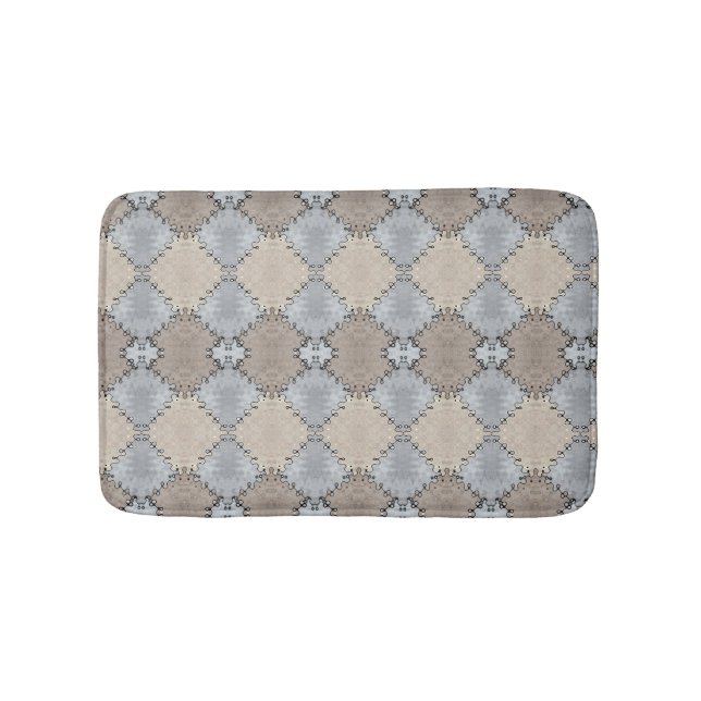 Earthy Muted Tones Bath Mat (Front)
