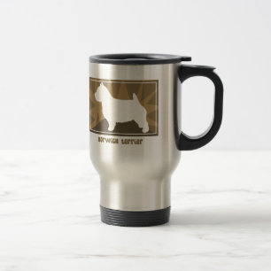 Earthy Norwich Terrier Travel Mug