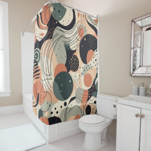 Earthy Organic Abstract Sage Terracotta Charcoal
