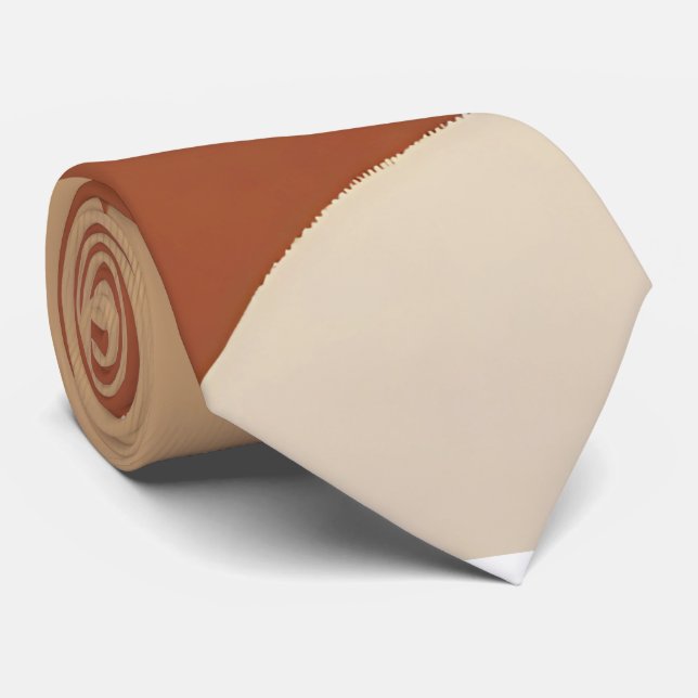 Earthy Organic Boho Neck Tie (Rolled)