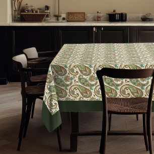 Earthy Paisley Tablecloth – Boho Charm for Dining