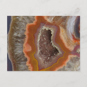 Earthy Quartz Crystal Druzy Postcard