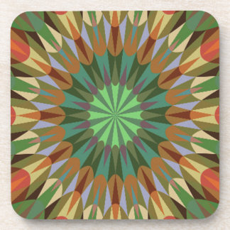 Earthy Retro Geometry Coaster