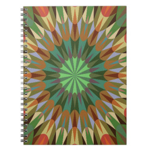 Earthy Retro Geometry Notebook