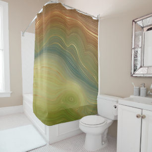 Earthy Retro Strata   Vintage Neutral Tone Agate