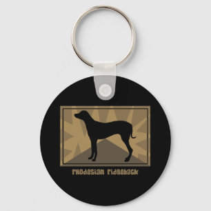 Earthy Rhodesian Ridgeback Keychain