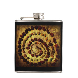 Earthy Rock Circle Flask