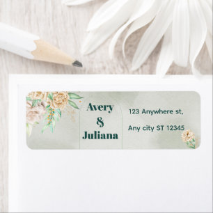 Earthy Shades Flowers Boho Elegant Sage Green