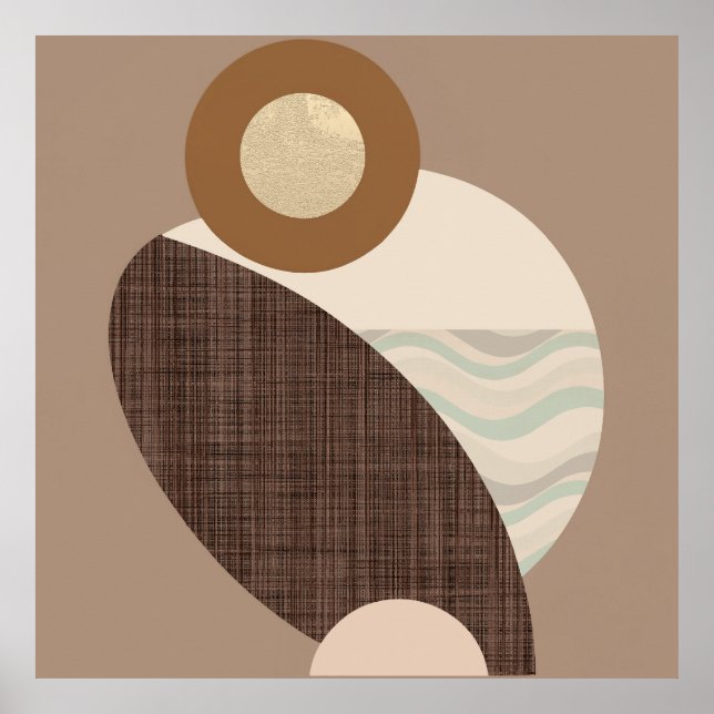 Earthy Shapes Poster (Front)
