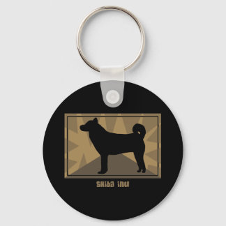 Earthy Shiba Inu Keychain