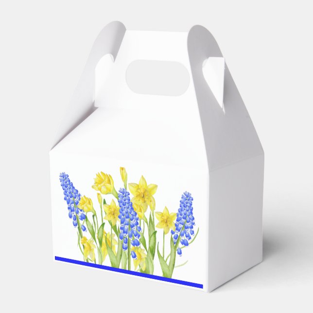 Earthy Spring on a Gable Favour Box (M,D) (Front Side)
